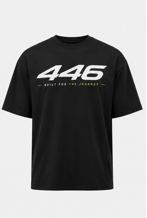 446 Core Oversized Tee — Black